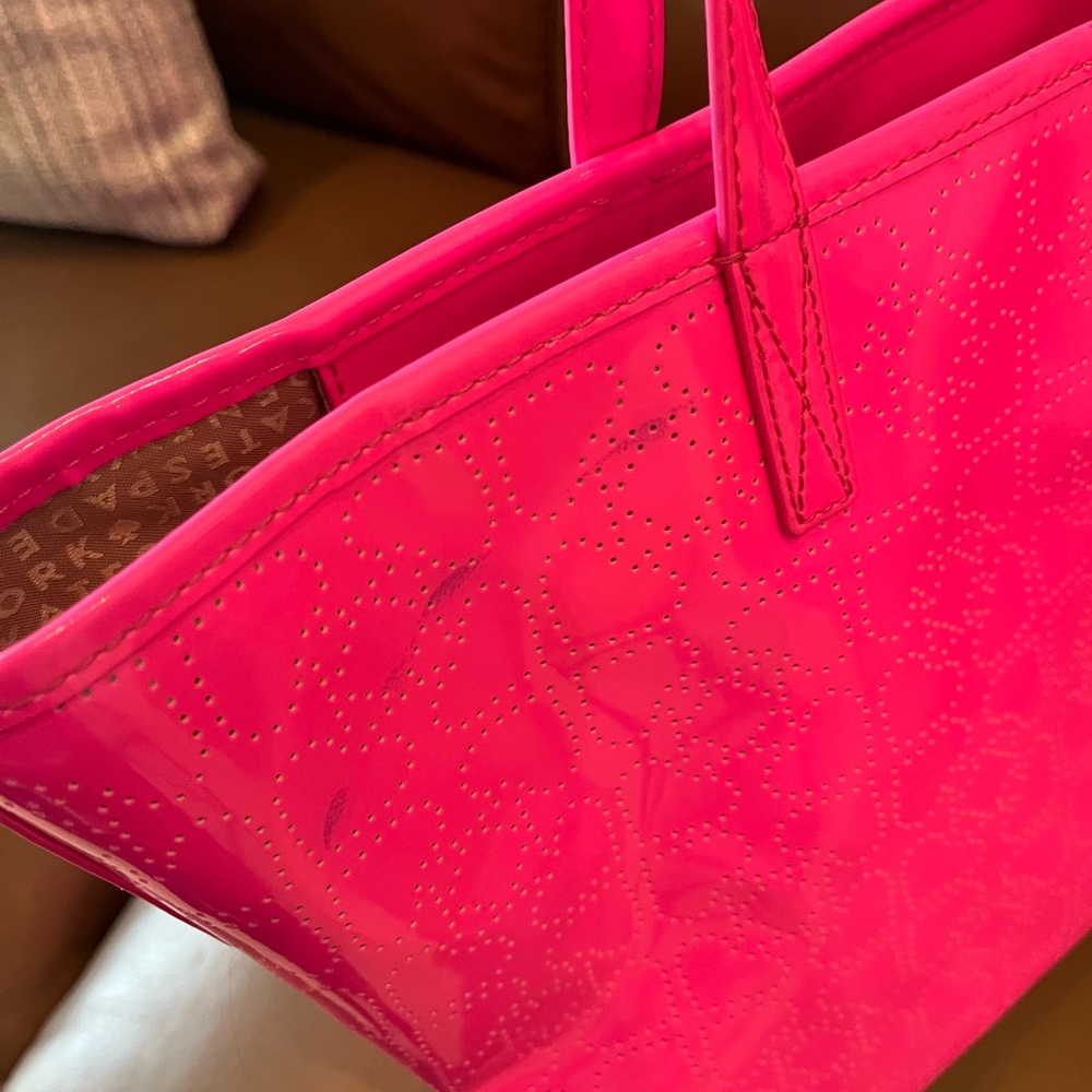 Kate Spade New York Molly Bikini Dot Large Women's Tote Bag - Neon Pink - Picture 11 of 16
